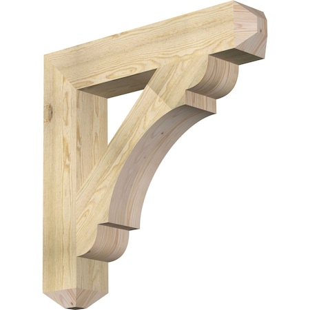 Ekena Millwork Olympic Craftsman Rough Sawn Bracket, Douglas Fir, 6"W x 34"D x 34"H BKT06X34X34OLY04RDF